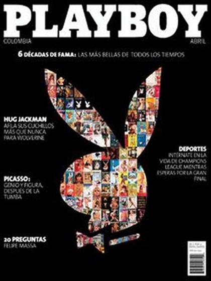 Playboy (Colombia) April 2009 magazine back issue Playboy (Colombia) magizine back copy Playboy (Colombia) magazine April 2009 cover image, with Rabbit Head on the cover of the magazine