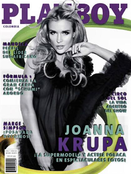 Playboy (Colombia) February 2010 magazine back issue Playboy (Colombia) magizine back copy Playboy (Colombia) magazine February 2010 cover image, with Joanna Krupa on the cover of the magazin
