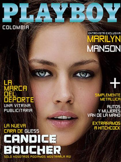 Playboy (Colombia) April 2010 magazine back issue Playboy (Colombia) magizine back copy Playboy (Colombia) magazine April 2010 cover image, with Candice Boucher on the cover of the magazin
