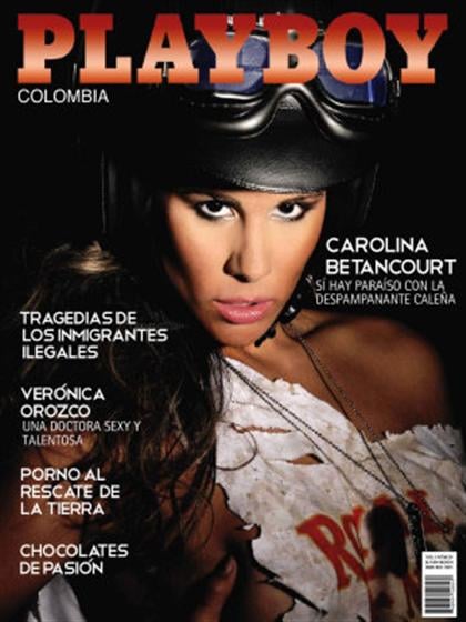 Playboy (Colombia) August 2010 magazine back issue Playboy (Colombia) magizine back copy Playboy (Colombia) magazine August 2010 cover image, with Carolina Betancourt on the cover of the ma