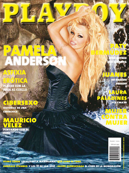 Playboy (Colombia) February 2011 magazine back issue Playboy (Colombia) magizine back copy Playboy (Colombia) magazine February 2011 cover image, with Pamela Anderson on the cover of the maga