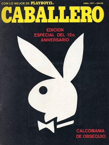 Playboy (Mexico) April 1977 magazine back issue Playboy (Mexico) magizine back copy Playboy (Mexico) magazine April 1977 cover image, with Rabbit Head on the cover of the magazine