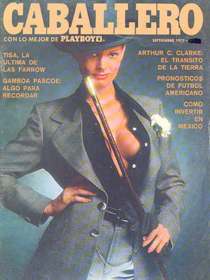 Playboy (Mexico) September 1977 magazine back issue Playboy (Mexico) magizine back copy Playboy (Mexico) magazine September 1977 cover image, with Unknown on the cover of the magazine