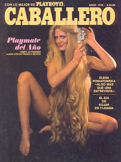 Playboy (Mexico) June 1978 magazine back issue Playboy (Mexico) magizine back copy Playboy (Mexico) magazine June 1978 cover image, with Debra Jo Fondren on the cover of the magazine