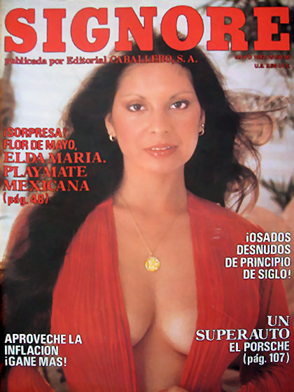 Playboy (Mexico) May 1982 magazine back issue Playboy (Mexico) magizine back copy Playboy (Mexico) magazine May 1982 cover image, with Elda María López on the cover of the magazine