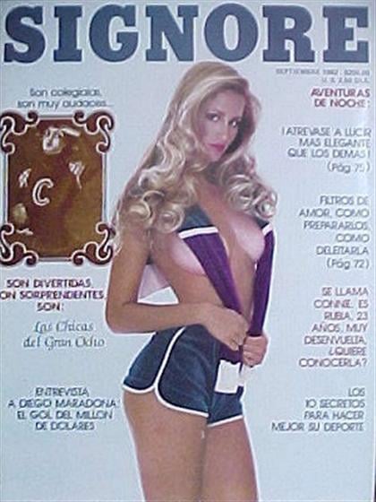 Playboy (Mexico) September 1982 magazine back issue Playboy (Mexico) magizine back copy Playboy (Mexico) magazine September 1982 cover image, with Kymberly Herrin on the cover of the magaz