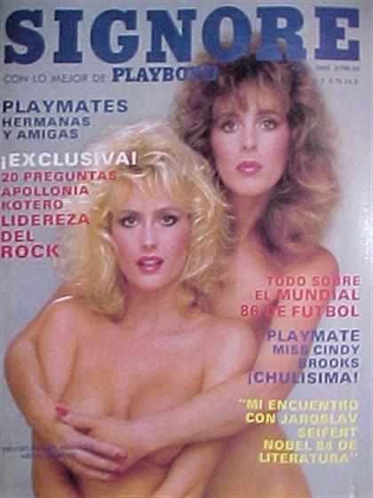 Playboy (Mexico) April 1985 magazine back issue Playboy (Mexico) magizine back copy Playboy (Mexico) magazine April 1985 cover image, with Natalie Smith, Donna Smith on the cover of th
