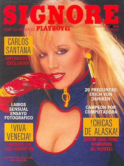 Playboy (Mexico) March 1986 magazine back issue Playboy (Mexico) magizine back copy Playboy (Mexico) magazine March 1986 cover image, with Shannon Tweed on the cover of the magazine
