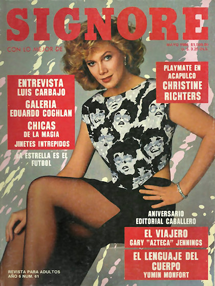Playboy (Mexico) May 1986 magazine back issue Playboy (Mexico) magizine back copy Playboy (Mexico) magazine May 1986 cover image, with Kathleen Turner on the cover of the magazine