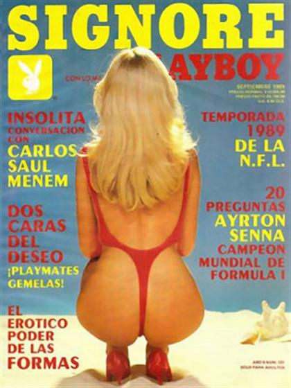 Playboy (Mexico) September 1989 magazine back issue Playboy (Mexico) magizine back copy Playboy (Mexico) magazine September 1989 cover image, with Monique Noel on the cover of the magazine