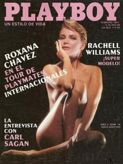 Playboy (Mexico) February 1992 magazine back issue Playboy (Mexico) magizine back copy Playboy (Mexico) magazine February 1992 cover image, with Roxana Chavez on the cover of the magazine