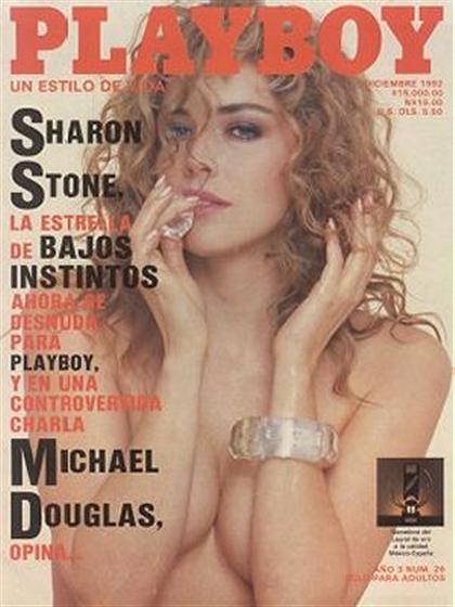 Playboy (Mexico) December 1992 magazine back issue Playboy (Mexico) magizine back copy Playboy (Mexico) magazine December 1992 cover image, with Sharon Stone on the cover of the magazine