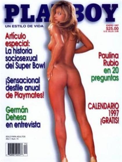 Playboy (Mexico) January 1997 magazine back issue Playboy (Mexico) magizine back copy Playboy (Mexico) magazine January 1997 cover image, with Ulrika Ericsson on the cover of the magazin