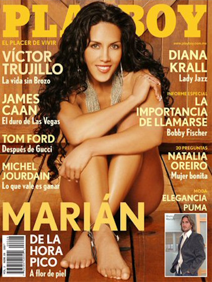 Playboy (Mexico) March 2005 magazine back issue Playboy (Mexico) magizine back copy Playboy (Mexico) magazine March 2005 cover image, with Marián Cantú, Bruno Marioni on the cover of t