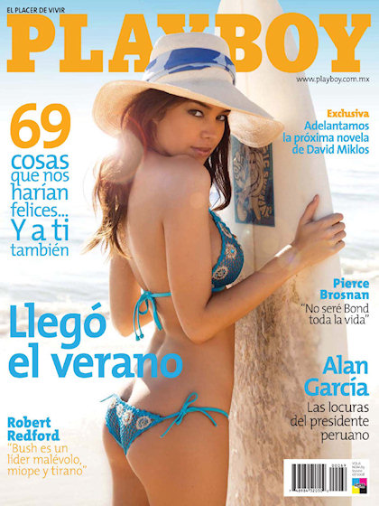 Playboy (Mexico) July 2008 magazine back issue Playboy (Mexico) magizine back copy Playboy (Mexico) magazine July 2008 cover image, with Brittany Binger on the cover of the magazine