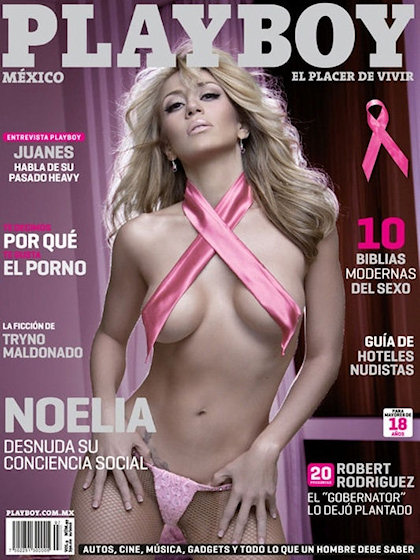 Playboy (Mexico) November 2010 magazine back issue Playboy (Mexico) magizine back copy Playboy (Mexico) magazine November 2010 cover image, with Noelia Monge on the cover of the magazine
