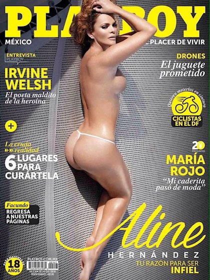 Playboy (Mexico) January 2015 magazine back issue Playboy (Mexico) magizine back copy Playboy (Mexico) magazine January 2015 cover image, with Aline Hernandez on the cover of the magazin