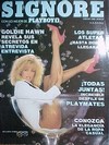 Goldie Hawn magazine cover appearance Playboy (Mexico) January 1985