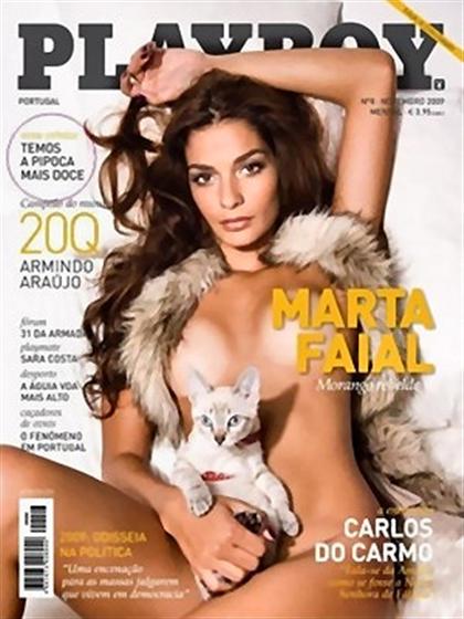 Playboy (Portugal) November 2009 magazine back issue Playboy (Portugal) magizine back copy Playboy (Portugal) magazine November 2009 cover image, with Marta Faial on the cover of the magazine