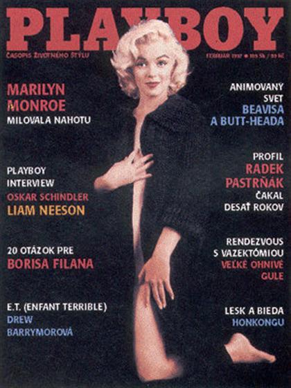 Playboy (Slovakia) February 1997 magazine back issue Playboy (Slovakia) magizine back copy Playboy (Slovakia) magazine February 1997 cover image, with Marilyn Monroe on the cover of the magaz