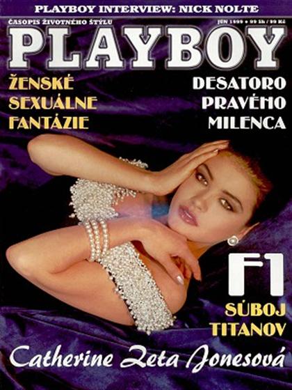 Playboy (Slovakia) June 1999 magazine back issue Playboy (Slovakia) magizine back copy Playboy (Slovakia) magazine June 1999 cover image, with Catherine Zeta-Jones (Catherine Jones) on th
