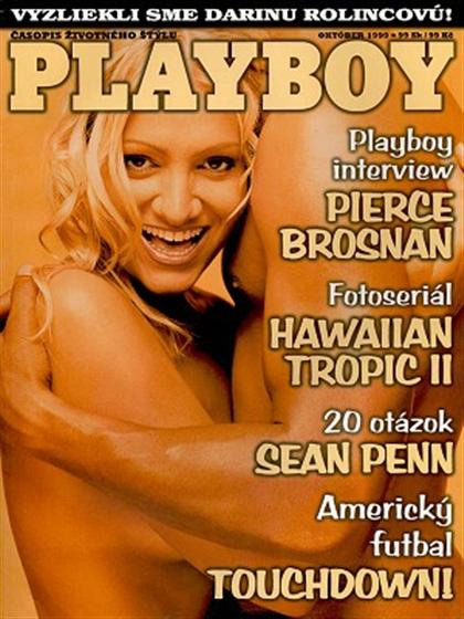 Playboy (Slovakia) October 1999 magazine back issue Playboy (Slovakia) magizine back copy Playboy (Slovakia) magazine October 1999 cover image, with Dara Rolins (Darina Rolincová on the cove