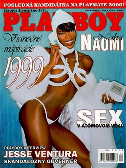 Playboy (Slovakia) December 1999 magazine back issue Playboy (Slovakia) magizine back copy Playboy (Slovakia) magazine December 1999 cover image, with Naomi Campbell on the cover of the magaz