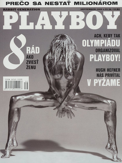 Playboy (Slovakia) September 2000 magazine back issue Playboy (Slovakia) magizine back copy Playboy (Slovakia) magazine September 2000 cover image, with Guido Argentini {Artist} on the cover o