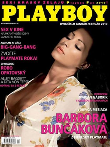 Playboy (Slovakia) January 2010 magazine back issue Playboy (Slovakia) magizine back copy Playboy (Slovakia) magazine January 2010 cover image, with Barbora Bunčáková on the cover of th