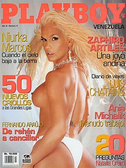 Playboy (Venezuela) April 2007 magazine back issue Playboy (Venezuela) magizine back copy Playboy (Venezuela) magazine April 2007 cover image, with Niurka Marcos on the cover of the magazine