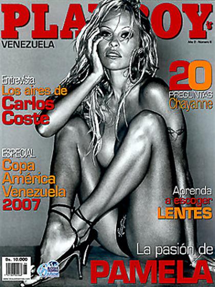 Playboy (Venezuela) June 2007 magazine back issue Playboy (Venezuela) magizine back copy Playboy (Venezuela) magazine June 2007 cover image, with Pamela Anderson on the cover of the magazin