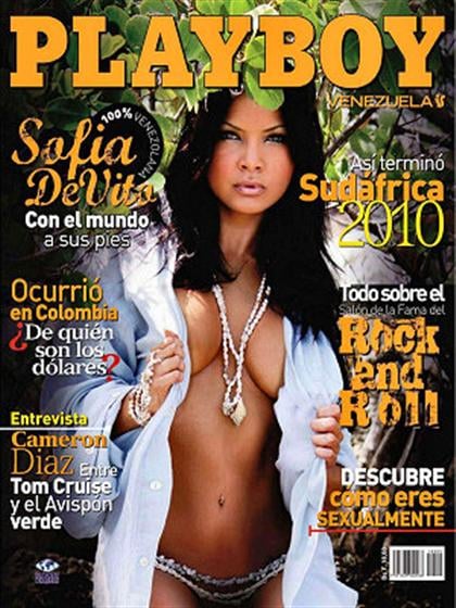 Playboy (Venezuela) August 2010 magazine back issue Playboy (Venezuela) magizine back copy Playboy (Venezuela) magazine August 2010 cover image, with Sofía DeVito on the cover of the magazine