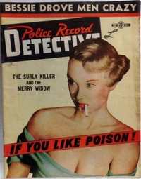Police Record Detective # 25, Winter 1954 magazine back issue cover image