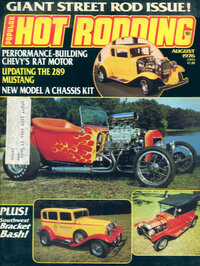 Popular Hot Rodding August 1976 magazine back issue cover image