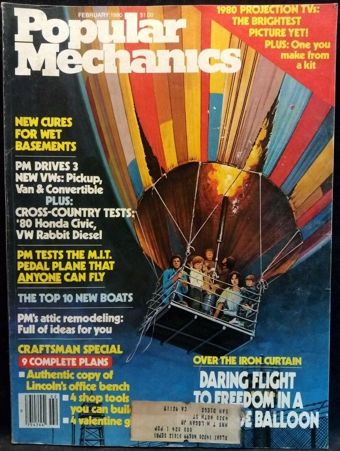 Popular Mechanics February 1980, , OVER THE IRON CURTAIN DARING F