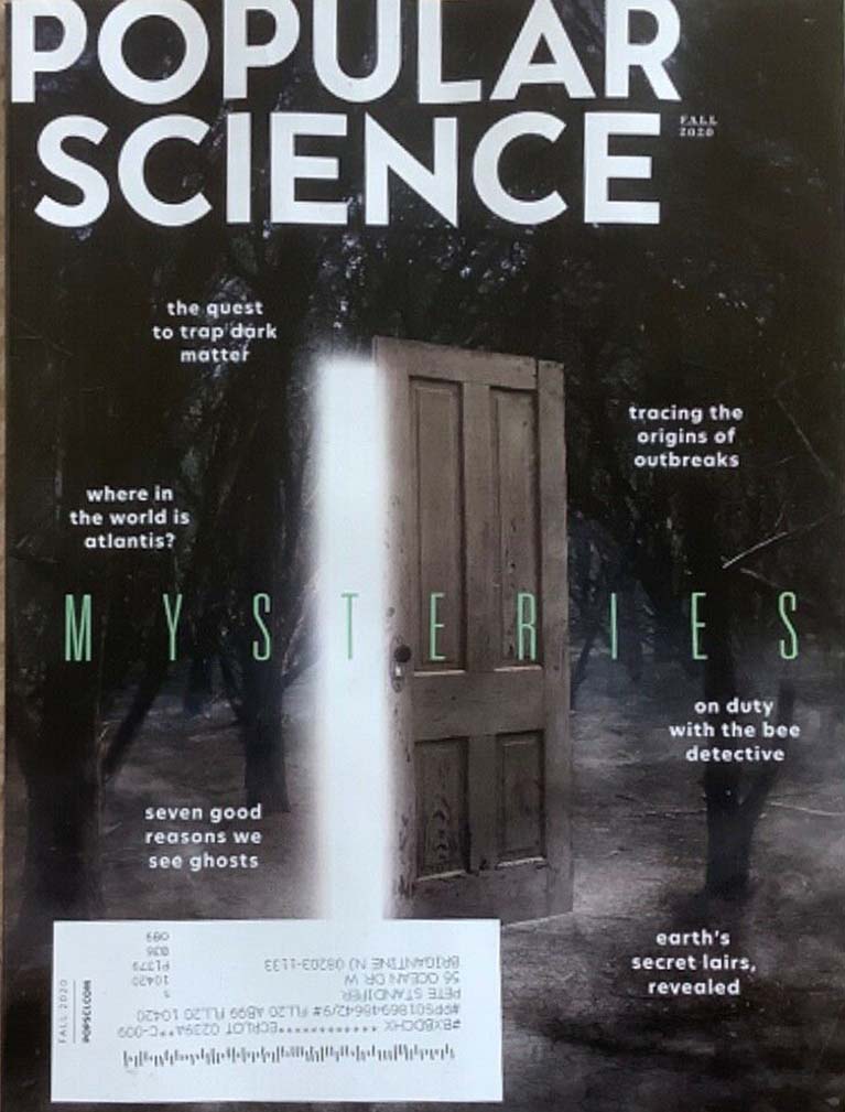 Popular Science Fall 2020 magazine back issue Popular Science magizine back copy 