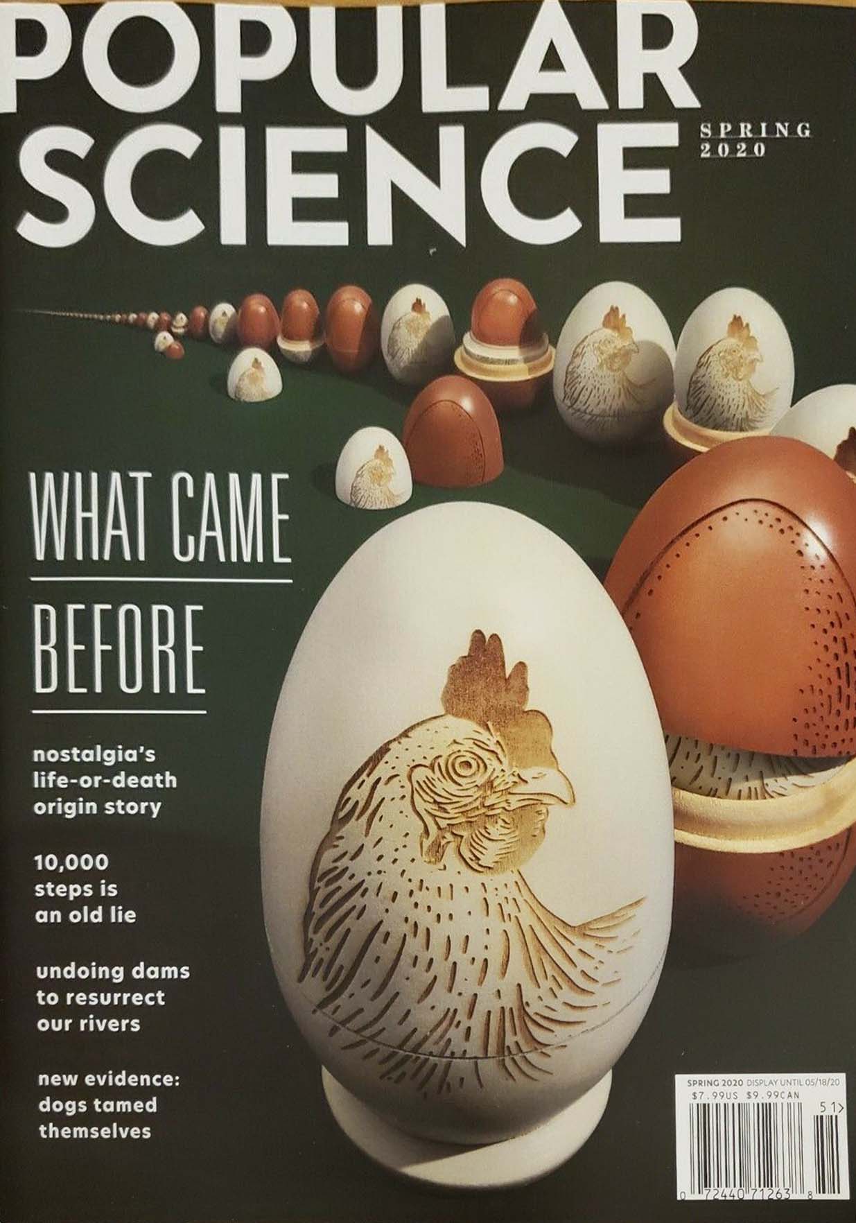 Popular Science Spring 2020 magazine back issue Popular Science magizine back copy 