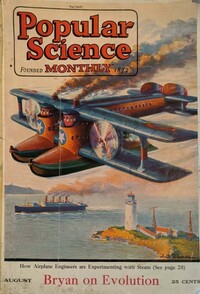 Popular Science August 1923 magazine back issue cover image