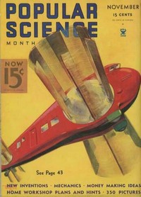 Popular Science November 1934 magazine back issue cover image