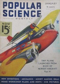 Popular Science January 1935 magazine back issue cover image