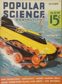 Popular Science October 1935 magazine back issue cover image