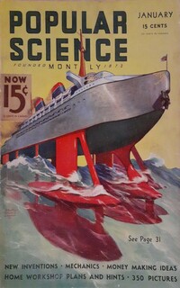 Popular Science January 1936 Magazine Back Copies Magizines Mags