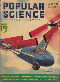 Popular Science February 1936 Magazine Back Copies Magizines Mags