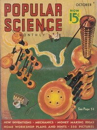 Popular Science October 1937 Magazine Back Copies Magizines Mags