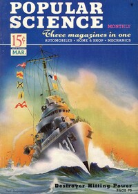Popular Science March 1941 magazine back issue cover image