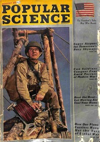 Popular Science August 1943 magazine back issue cover image