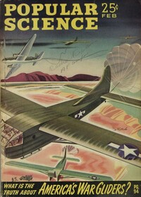 Popular Science February 1944 magazine back issue cover image