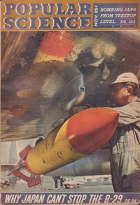 Popular Science November 1944 magazine back issue cover image