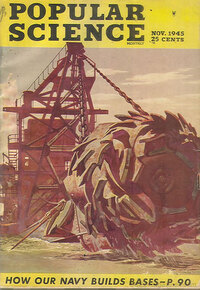 Popular Science November 1945 magazine back issue cover image