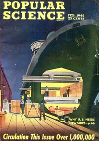 Popular Science February 1946 magazine back issue cover image